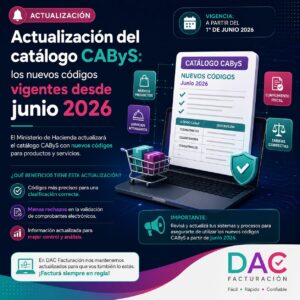 Hacienda actualizó el Catálogo de Bienes y Servicios (CAByS) el 1 de junio de 2026. Te explicamos qué códigos son nuevos y por qué usar el incorrecto puede generar problemas.