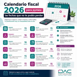 Calendario fiscal 2026 para pymes: las fechas que no te podés perder