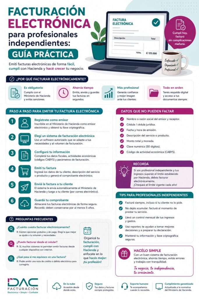 Facturación electrónica para profesionales independientes: guía práctica