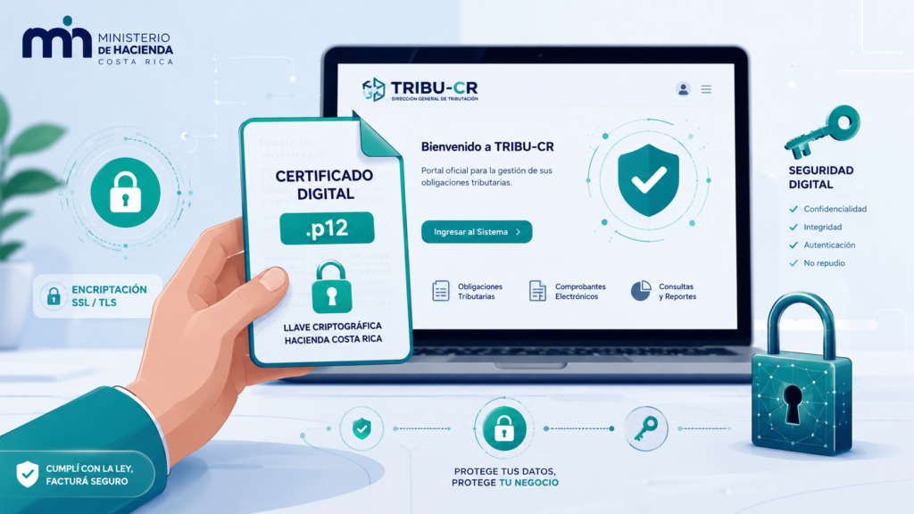 Como Obtener la Llave Criptografica en TRIBU CR Paso a Paso